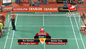 Rico Hamdani (PB Tangkas Specs) VS Hanifan Yulap (PB Mutiara Bandung)