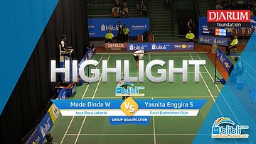 Made Dinda Windiasari (Jaya Raya Jakarta) VS Yasnita Enggira Setiawan (Exist Badminton Club)