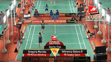 Gregoria Mariska (PM Mutiara Bandung) VS Vehrenica Debora R (PB Tangkas Specs)