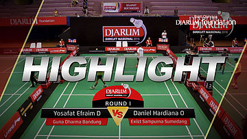 Yosafat Efraim D (Guna Dharma Bandung) VS Daniel Hardiana O (Exist Sampurna Sumedang) 