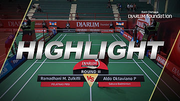 Ramadhani M Zulkifli (Pelatnas PBSI) VS Aldo Oktaviano P (Sakura Badminton)