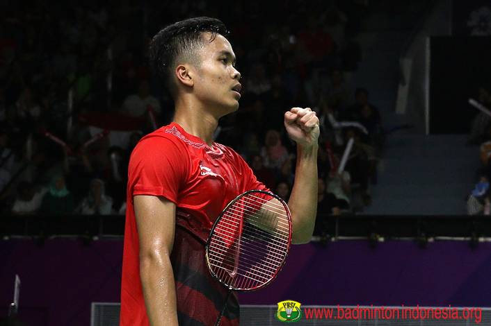 Selebrasi Anthony Sinisuka Ginting. Selebrasi Anthony Sinisuka Ginting.