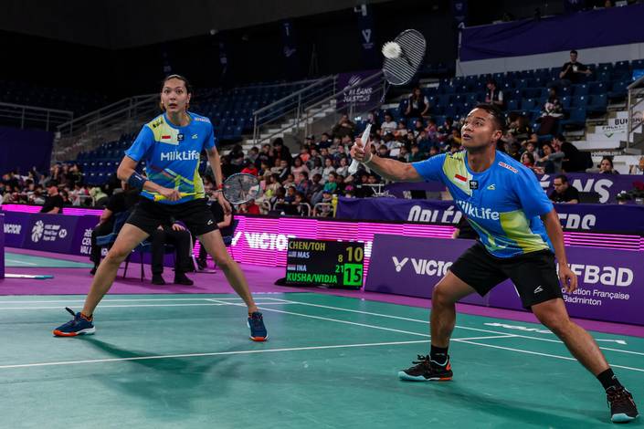 Rehan Naufal Kusharjanto/Gloria Emanuelle Widjaja (PBSI/Badmintonphoto/Raphael Sachetat) Rehan Naufal Kusharjanto/Gloria Emanuelle Widjaja (PBSI/Badmintonphoto/Raphael Sachetat)