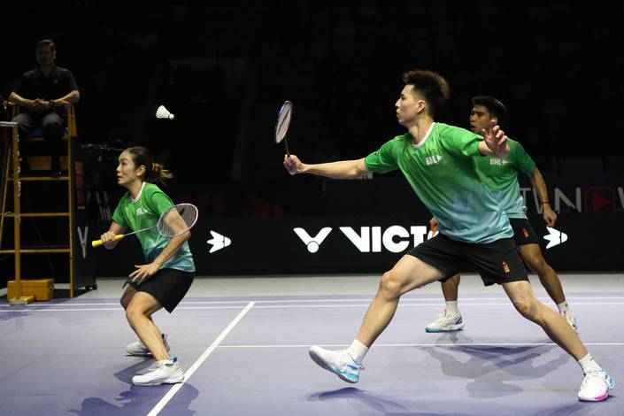 Laga antara Blitzer dan Rockets (Djarum Badminton/Edward Luhukay) Laga antara Blitzer dan Rockets (Djarum Badminton/Edward Luhukay)