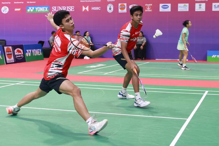 Muhammad Rizki Mubarrok/Raihan Daffa Edsel Pramono (Humas PP PBSI) Muhammad Rizki Mubarrok/Raihan Daffa Edsel Pramono (Humas PP PBSI)