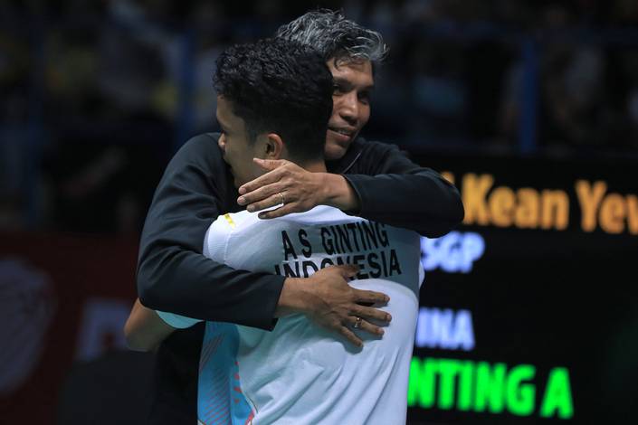 Irwansyah & Anthony Sinisuka Ginting (Humas PP PBSI) Irwansyah & Anthony Sinisuka Ginting (Humas PP PBSI)