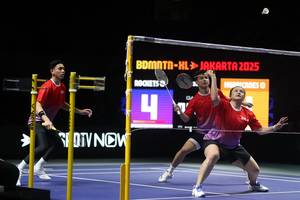 Laga pembuka BDMNTN-XL 2025 (Djarum Badminton/Edward Luhukay)
