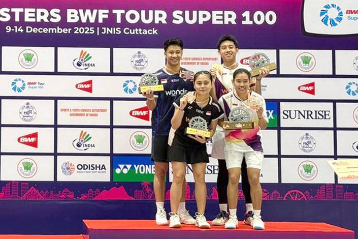 Marwan Faza/Aisyah Salsabila Putri Pranata & Dejan Ferdinansyah/Bernadine Anindiya Wardana (Humas PP PBSI)