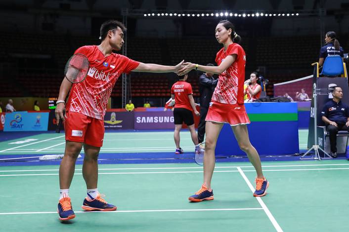 Ganda campuran Indonesia, Hafiz Faizal/Gloria Emanuelle Widjaja. (Foto: PP PBSI) Ganda campuran Indonesia, Hafiz Faizal/Gloria Emanuelle Widjaja. (Foto: PP PBSI)