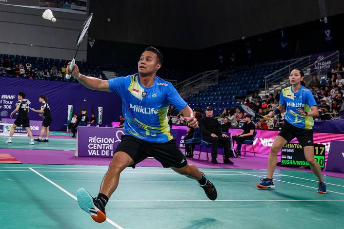 Rehan Naufal Kusharjanto/Gloria Emanuelle Widjaja (PBSI/Badmintonphoto/Raphael Sachetat) Rehan Naufal Kusharjanto/Gloria Emanuelle Widjaja (PBSI/Badmintonphoto/Raphael Sachetat)