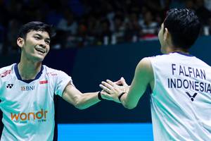 Muhammad Shohibul Fikri & Fajar Alfian (Humas PP PBSI)