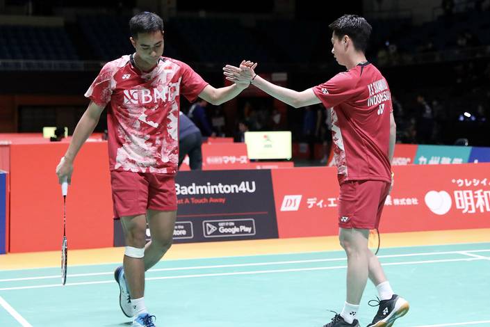 Rahmat Hidayat & Kevin Sanjaya Sukamuljo (Humas PP PBSI) Rahmat Hidayat & Kevin Sanjaya Sukamuljo (Humas PP PBSI)