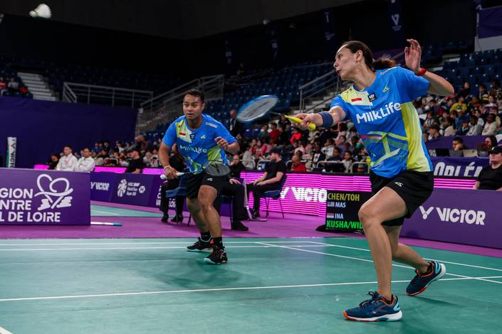 Rehan Naufal Kusharjanto/Gloria Emanuelle Widjaja (PBSI/Badmintonphoto/Raphael Sachetat) Rehan Naufal Kusharjanto/Gloria Emanuelle Widjaja (PBSI/Badmintonphoto/Raphael Sachetat)