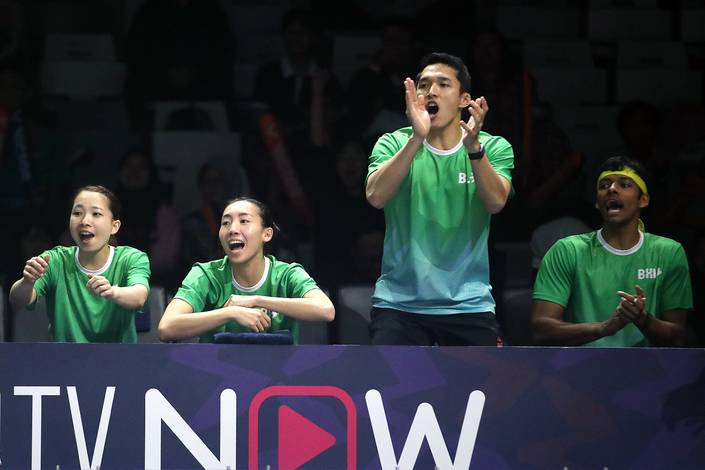 Misaki Matsutomo, Michelle Li, Jonatan Christie, & Chirag Shetty (Djarum Badminton/Edward Luhukay) Misaki Matsutomo, Michelle Li, Jonatan Christie, & Chirag Shetty (Djarum Badminton/Edward Luhukay)