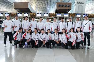 Skuad Indonesia pada Piala Sudirman 2023 (Humas PP PBSI)