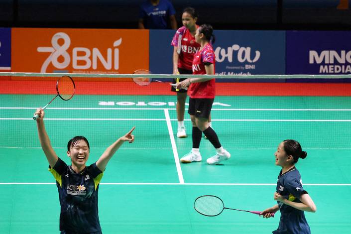 Isyana Syahira Meida/Rinjani Kwinara Nastine & Kim Min Ji/Yeon Seo Yeon (Humas PP PBSI) Isyana Syahira Meida/Rinjani Kwinara Nastine & Kim Min Ji/Yeon Seo Yeon (Humas PP PBSI)