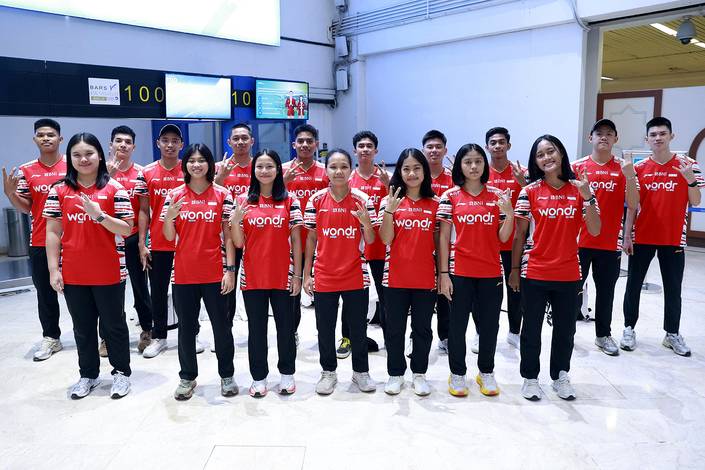 Tim Indonesia pada BWF WJC 2025 (Humas PP PBSI) Tim Indonesia pada BWF WJC 2025 (Humas PP PBSI)