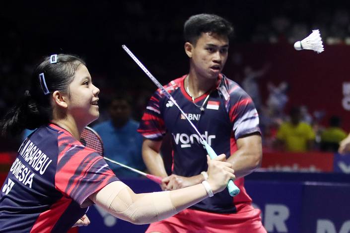 Jafar Hidayatullah/Felisha Alberta Nathaniel Pasaribu (Djarum Badminton/Edward Luhukay)