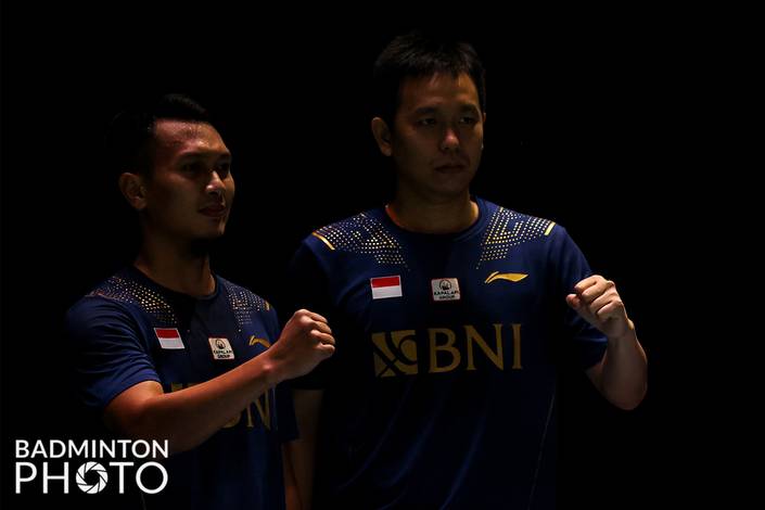 Hendra Setiawan & Mohammad Ahsan (Badminton Photo/Raphael Sachetat) Hendra Setiawan & Mohammad Ahsan (Badminton Photo/Raphael Sachetat)
