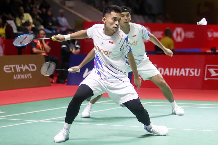 Leo Rolly Carnando/Bagas Maulana (Djarum Badminton/Edward Luhukay) Leo Rolly Carnando/Bagas Maulana (Djarum Badminton/Edward Luhukay)