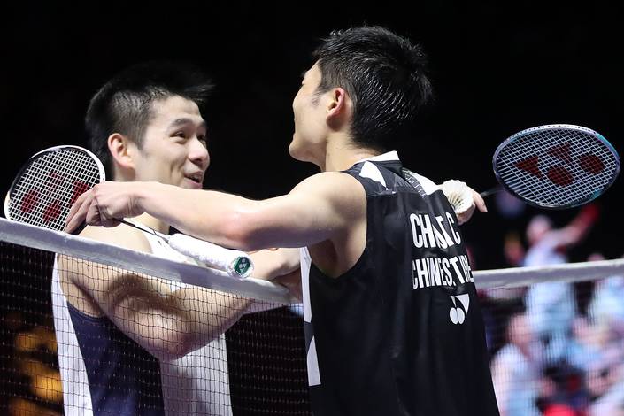 Kunlavut Vitidsarn & Chou Tien Chen (Djarum Badminton/Edward Luhukay) Kunlavut Vitidsarn & Chou Tien Chen (Djarum Badminton/Edward Luhukay)