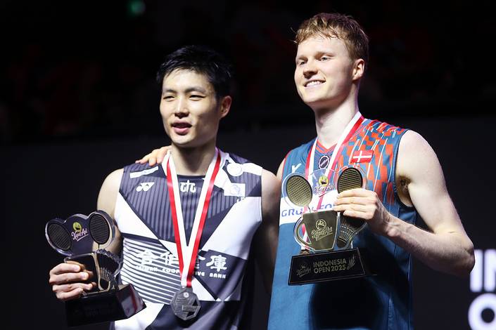 Chou Tien Chen & Anders Antonsen (Djarum Badminton/Edward Luhukay) Chou Tien Chen & Anders Antonsen (Djarum Badminton/Edward Luhukay)