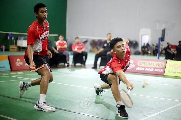 Muhammad Rizki Mubarrok/Raihan Daffa Edsel Pramono (Djarum Badminton/Edward Luhukay) Muhammad Rizki Mubarrok/Raihan Daffa Edsel Pramono (Djarum Badminton/Edward Luhukay)