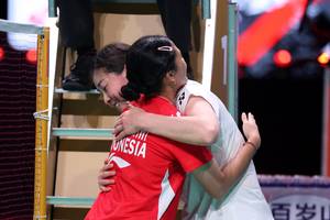 Ni Kadek Dhinda Amartya Pratiwi & Lin Hsiang Ti (Humas PP PBSI)