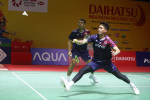 Fajar Alfian/Muhammad Rian Ardianto (Djarum Badminton/Edward Luhukay)