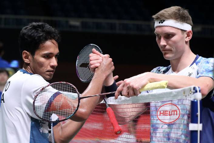 Chico Aura Dwi Wardoyo & Viktor Axelsen (Humas PP PBSI) Chico Aura Dwi Wardoyo & Viktor Axelsen (Humas PP PBSI)