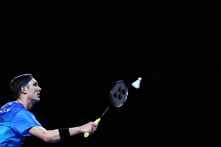 Viktor Axelsen (Djarum Badminton/Edward Luhukay) Viktor Axelsen (Djarum Badminton/Edward Luhukay)