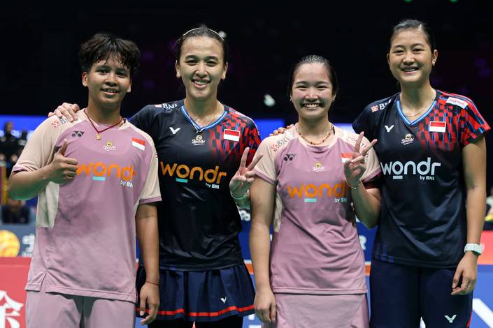 Meilysa Trias Puspitasari, Febriana Dwipuji Kusuma, Rachel Allessya Rose, & Amallia Cahaya Pratiwi (Humas PP PBSI) Meilysa Trias Puspitasari, Febriana Dwipuji Kusuma, Rachel Allessya Rose, & Amallia Cahaya Pratiwi (Humas PP PBSI)