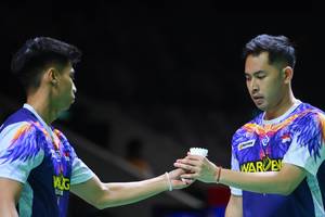 Sabar Karyaman Gutama/Moh Reza Pahlevi Isfahani (Djarum Badminton) Sabar Karyaman Gutama/Moh Reza Pahlevi Isfahani (Djarum Badminton)