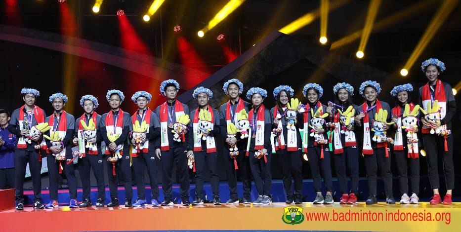 Tim Indonesia di Piala Sudirman 2019 lalu. Tim Indonesia di Piala Sudirman 2019 lalu.