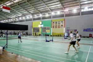 Tim bulu tangkis Rusia berlatih di pelatnas PP PBSI, Cipayung, Jakarta (Djarum Badminton/Edward Luhukay)