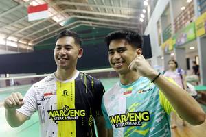 Moh Reza Pahlevi Isfahani & Sabar Karyaman Gutama (Djarum Badminton/Edward Luhukay)