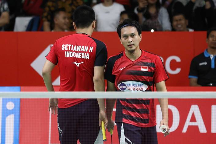 Mohammad Ahsan/Hendra Setiawan. Foto: PBSI Mohammad Ahsan/Hendra Setiawan. Foto: PBSI
