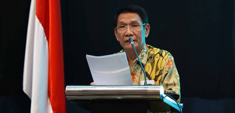 Ketua tim penjaringan ketua umum PP PBSI 2020, Edi Sukarno. Ketua tim penjaringan ketua umum PP PBSI 2020, Edi Sukarno.