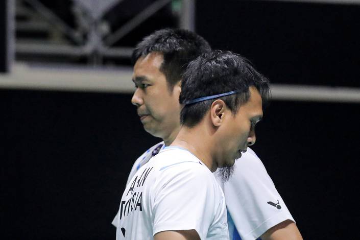 Hendra Setiawan & Mohammd Ahsan (Humas PP PBSI) Hendra Setiawan & Mohammd Ahsan (Humas PP PBSI)