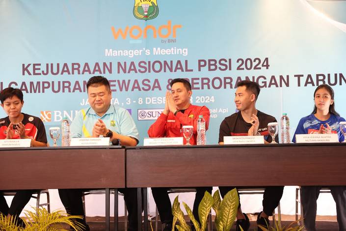 Jumpa pers Kejurnas PBSI 2024 (Humas PP PBSI) Jumpa pers Kejurnas PBSI 2024 (Humas PP PBSI)