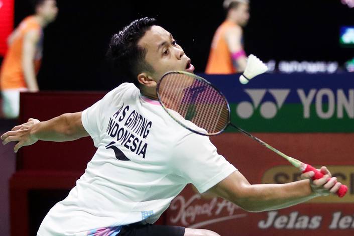 Anthony Sinisuka Ginting (Djarum Badminton/Edward Luhukay) Anthony Sinisuka Ginting (Djarum Badminton/Edward Luhukay)