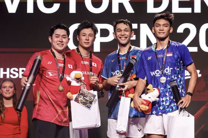 Takuro Hoki/Yugo Kobayashi & Fajar Alfian/Muhammad Shohibul Fikri (Humas PP PBSI) Takuro Hoki/Yugo Kobayashi & Fajar Alfian/Muhammad Shohibul Fikri (Humas PP PBSI)