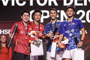 Takuro Hoki/Yugo Kobayashi & Fajar Alfian/Muhammad Shohibul Fikri (Humas PP PBSI)