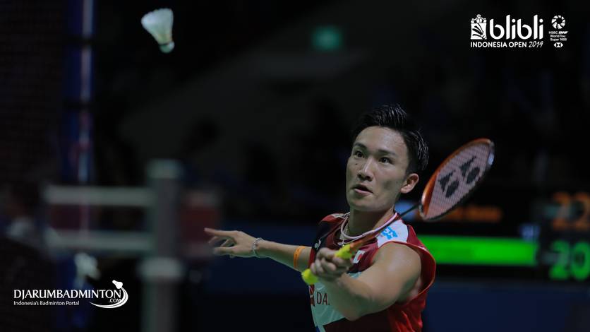 Kento Momota (Jepang) anticipating returns