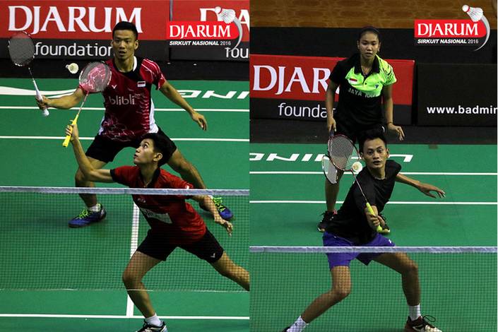 Lukhi Apri Nugroho/Ririn Amelia (Djarum Kudus) - Nugroho Andi Saputro/Aris Budiharti (Halim/Jaya Raya Jakarta)