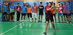 Suasana Coaching Clinic PBSI 2016 di Riau