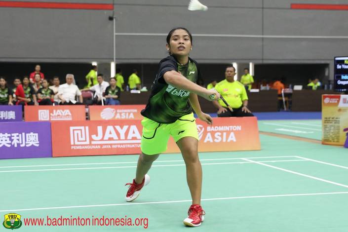 Gregoria Mariska Terpaksa Ditarik Mundur dari Pertandingan Nomor Perorangan Asia Junior Championships 2017. (foto: PBSI)
