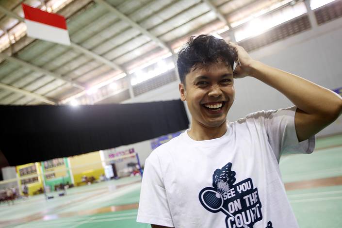 Anthony Sinisuka Ginting (Djarum Badminton/Edward Luhukay) Anthony Sinisuka Ginting (Djarum Badminton/Edward Luhukay)