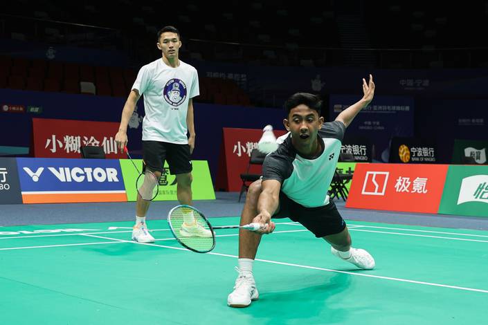 Jonatan Christie & Alwi Farhan (Humas PP PBSI) Jonatan Christie & Alwi Farhan (Humas PP PBSI)