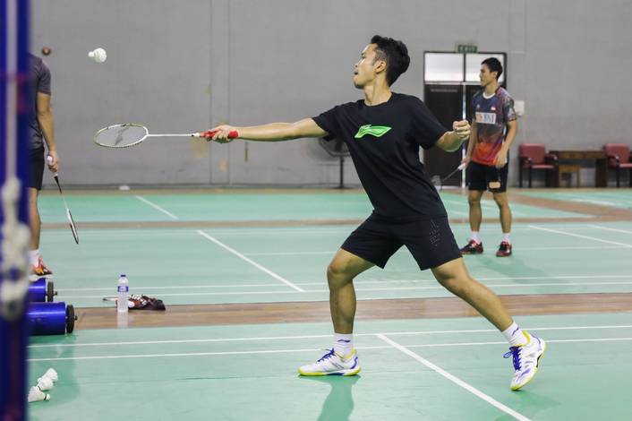 Tunggal putra Indonesia, Anthony Sinisuka Ginting saat menjalani sesi latihan di Pelatnas PBSI. (Foto: PP PBSI) Tunggal putra Indonesia, Anthony Sinisuka Ginting saat menjalani sesi latihan di Pelatnas PBSI. (Foto: PP PBSI)